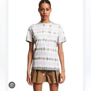 Isabel Marant - Tie Dye Crew Neck T-Shirt -S 
Tan and White